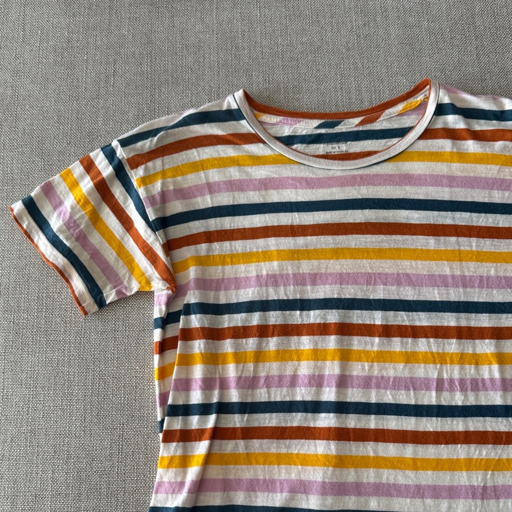 Madewell Women’s Multicolor Striped Short-Sleeve Tee
